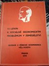 V.I. Lenin k sociálně ekonomických problémům v zemědělství