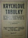 Krychlové tabulky pro lesní i polní hospodářství, lesní personál, příslušníky živností stavebních, obchodníky dřívím, majitele parních pil, lomů atd.