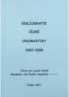 Bibliografie české onomastiky 2007-2008