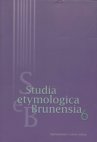 Studia etymologica Brunensia.