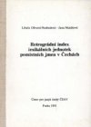 Retrográdní index lexikálních jednotek pomístních jmen v Čechách