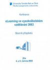 eLearning ve vysokoškolském vzdělávání 2003