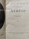 Ročenka neděle 1932