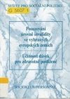 Posuzování úrovně invalidity ve vybraných evropských zemích