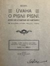 Úvaha o Písni písní