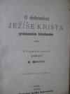 O dobrodiní Ježíše Krista prokázaném křesťanům