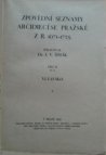 Zpovědní seznamy arcidiecése pražské z r. 1671-1725.