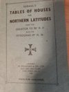 Tables of Houses for Nothern Latitudes from the Equator to 50 ⁰ N 0´