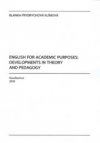 English for Academic Purposes: Development in Theory and Pedagogy