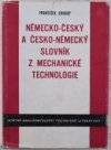 Německo-český a česko-německý slovník z mechanické technologie