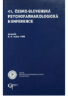 41. česko-slovenská psychofarmakologická konference