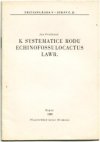 K systematice rodu Echinofossulocactus Lawr.