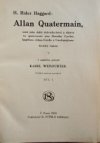 Allan Quatermain, totiž jeho další dobrodružství a objevy ve společnosti sira Henriho Curtise, kapitána Johna Gooda a Umslopogaase