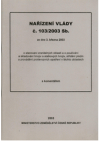 Nařízení vlády č. 103/2003 Sb. ze dne 3. března 2003 o stanovení zranitelných oblastí a o používání a skladování hnojiv a statkových hnojiv, střídání plodin a provádění protierozních opatření v těchto oblastech