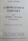 Laboratorní tabulky pro chemiky, lékárníky a drogisty