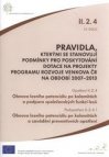 Pravidla, kterými se stanovují podmínky pro poskytování dotace na projekty Programu rozvoje venkova ČR na období 2007-2013.