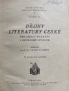 Dějiny literatury české pro školy střední i soukromé studium