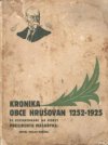 Kronika obce Hrušovan 1252-1925