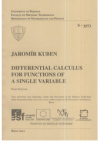 Differential calculus for functions of a single variable