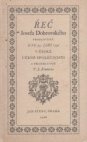 Řeč Josefa Dobrovského, proslovená dne 25. září 1791 v České učené společnosti