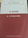 O jazyce a literatuře