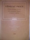 Vědecké práce Výzkumného ústavu včelařského ČSAZV v Dole u Libčic