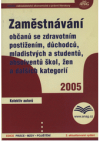 Zaměstnávání občanů se zdravotním postižením, důchodců, mladistvých a studentů, absolventů škol, žen a dalších kategorií