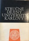 Stručné dějiny University Karlovy