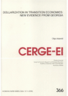 Dollarization in transition economies: new evidence from Georgia