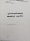 Speciálně pedagogická terminologie etopedická