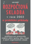 Rozpočtová skladba po novele v roce 2003 a praktické příklady