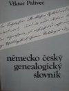 Německo český genealogický slovník