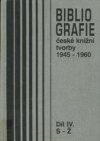 Bibliografie české knižní tvorby 1945-1960.