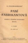 Paní fabrikantová