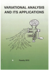 Variational analysis and its applications