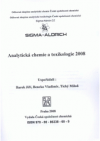 Analytická chemie a toxikologie 2008