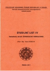 Studijní list IV