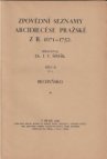 Zpovědní seznamy arcidiecése pražské z let 1671-1725