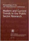 Modern and Current Trends in the Public Sector Research