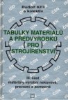 Tabulky materiálů a předvýrobků pro strojírenství.