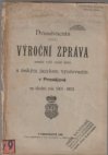 Dvaadvacátá ( XXIX ) výroční zpráva zemské vyšší reálné školy s českým jazykem vyučovacím v Prostějově