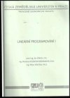 Lineární programování I