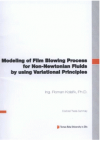 Modeling of film blowing process for non-newtonian fluids by using variational principles =